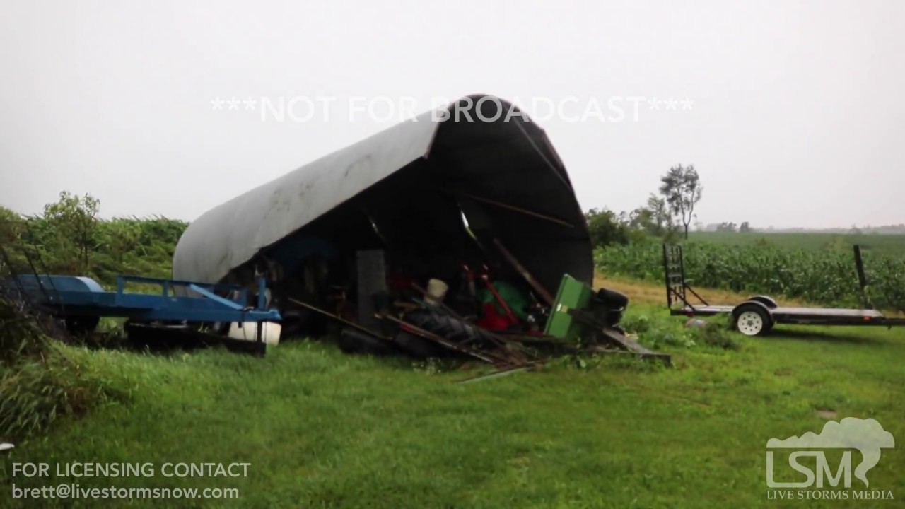 07192017 Waukon, IA INTENSE straight line winds or tornado winds and