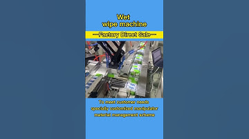 Wet Wipe Machine Packaging Process Display