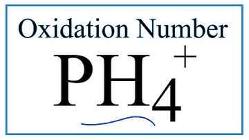 How to find the Oxidation Number for P in the PH4 + ion.     (Phosphonium ion)