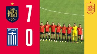 RESUMEN | España 7-0 Grecia | Clasificación para el Campeonato de Europa sub-19 | 🔴 SEFUTBOL