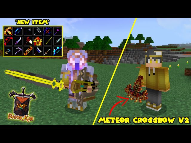 Addon BAPAK KAU SMP S3 V7 Di MCPE !! SENJATA DAN ITEM BARU !! class=