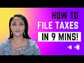 How to file taxes for free irs income tax  walkthrough  in 9 minutes