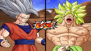 Gohan BEAST vs Broly DBS Full Power, DBZ Budokai Tenkaichi 4 BETA XII. 4K 60fps XBOX Series S/X