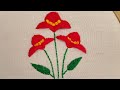 Gorgeous Hand Embroidery Flower Design/Flower embroidery design #art