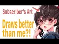 THIS KOUHAI DRAWS BETTER THAN ME!? | Anime Art Review #3