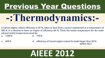 A Carnot engine, whose efficiency is 40 %, takes in heat from a source maintained at a temperature