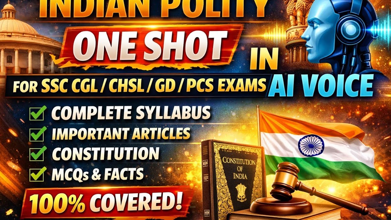 Indian Polity One Shot for SSC CGL 2026 | Complete Polity Marathon ...