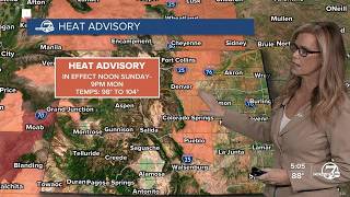 Heat advisory this weekend as temps heat up