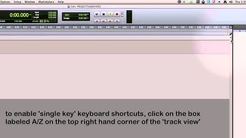 Pro Tools: Enabling Single Key Keyboard Shortcuts
