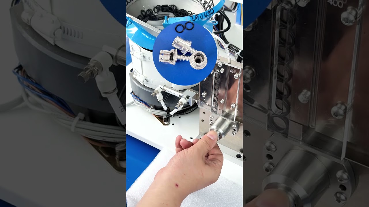 Built-in sealing ring assembly machine debugged and completed 