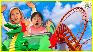 fun kids rides at legoland amusement park and hotel with ryans world