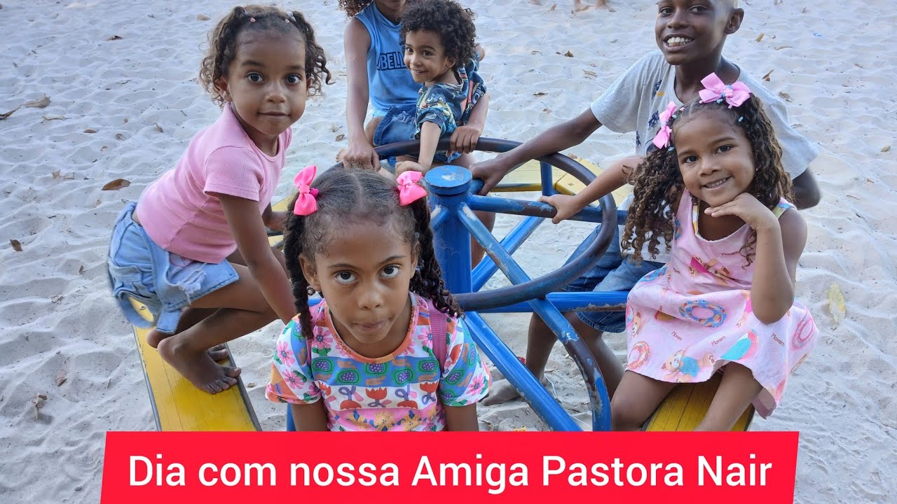 Almoçamos na casa da Pastora Nair /e fomos ao Parque da Cidade com as crianças 