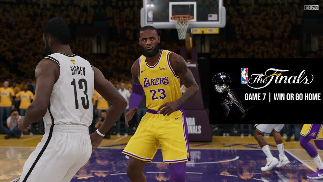 NBA LIVE 19 NBA 2021 FINALS NETS vs LAKERS GAME 7 WIN or GO HOME