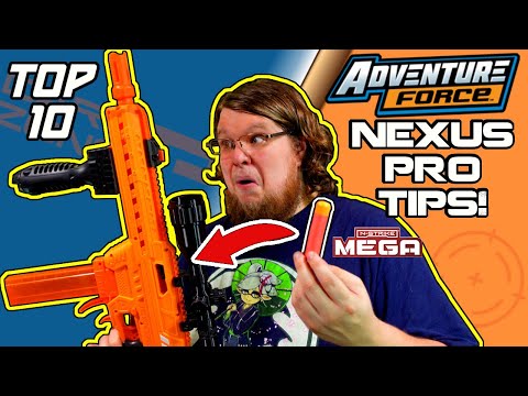 IT SHOOTS NERF MEGA DARTS!?! TOP 10 ADVENTURE FORCE NEXUS PRO TIPS! (Or 11, I stopped counting)