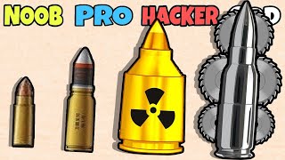 Noob Vs Pro Vs Hacker Vs God In Bullet Merge Run