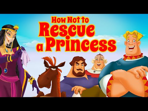 Видео: How Not to Rescue a Princess | "Три богатыря и Шамаханская царица" с английскими субтитрами