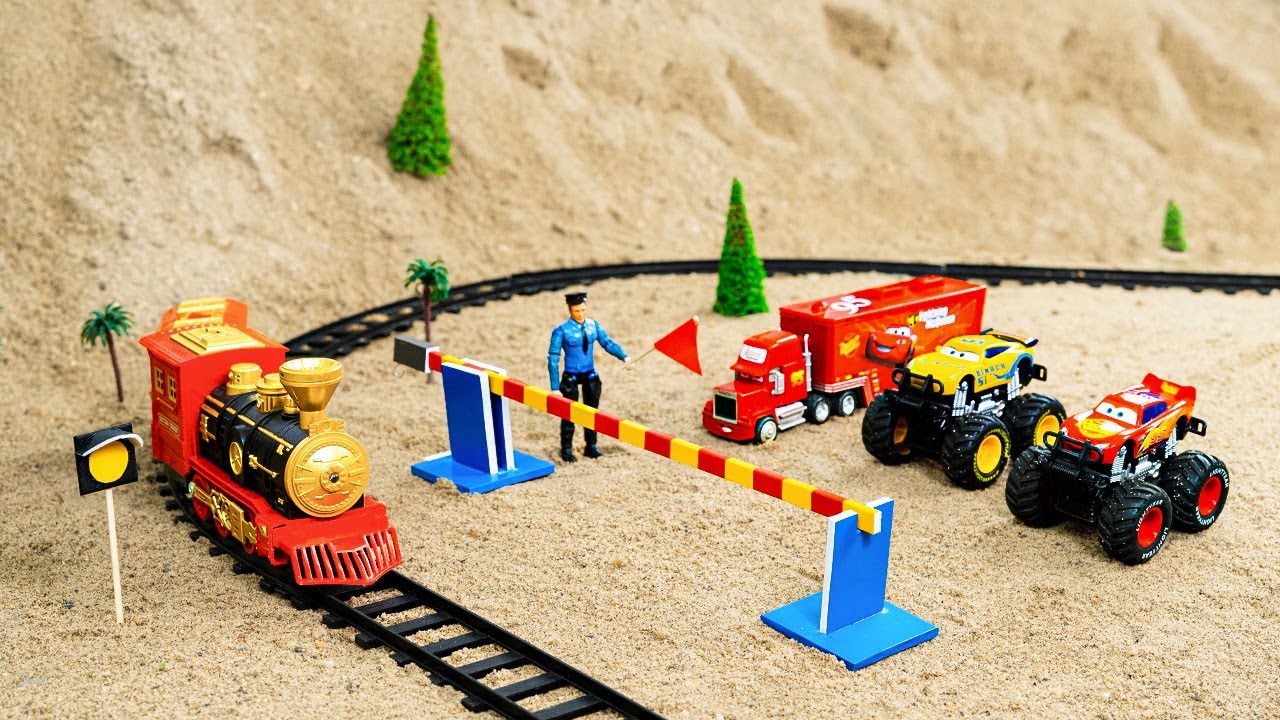 60+ Minutes DIY Mini Tractor Makes Rails and Barriers for Trains | Fun ...