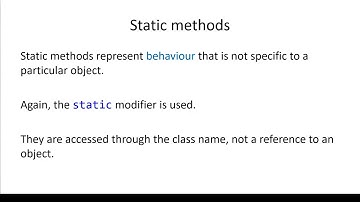 Static Properties and Methods - OOP | C#