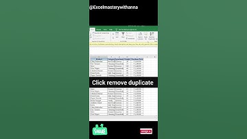 👉 “Remove Duplicates in Excel in  fastest way⏱️ | Fastest Trick”