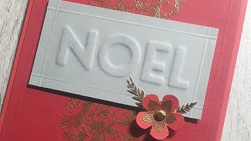 Make your own CUSTOM embossing FOLDER for CARD MAKING - February Christmas Stampathon Challenge 2021