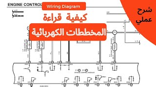 كيفية قراءة المخططات الكهربائية للسيارات ( تدريب عملي ) الجزء الاول How To Read Wiring Diagram