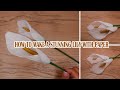 Tutorial paso a paso para hacer un lirio impresionante con papel