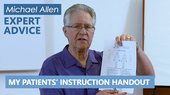 Helping YOU to Help YOUR PATIENTS! Michael Allen's EXPERT ADVICE