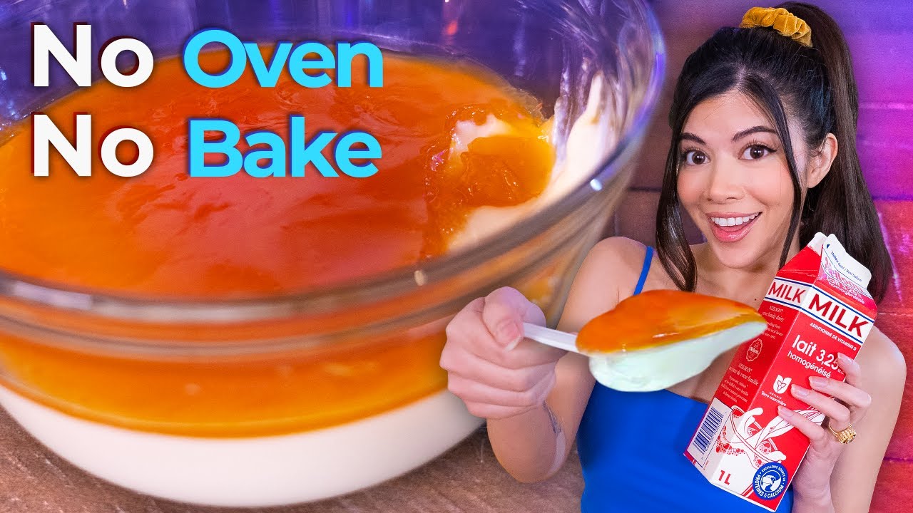 I tried a Satisfying Leftover Milk Dessert (very yum) - YouTube