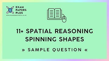 11+ (11 Plus) Exam, Spatial Reasoning: Spinning Shapes, Sample Question