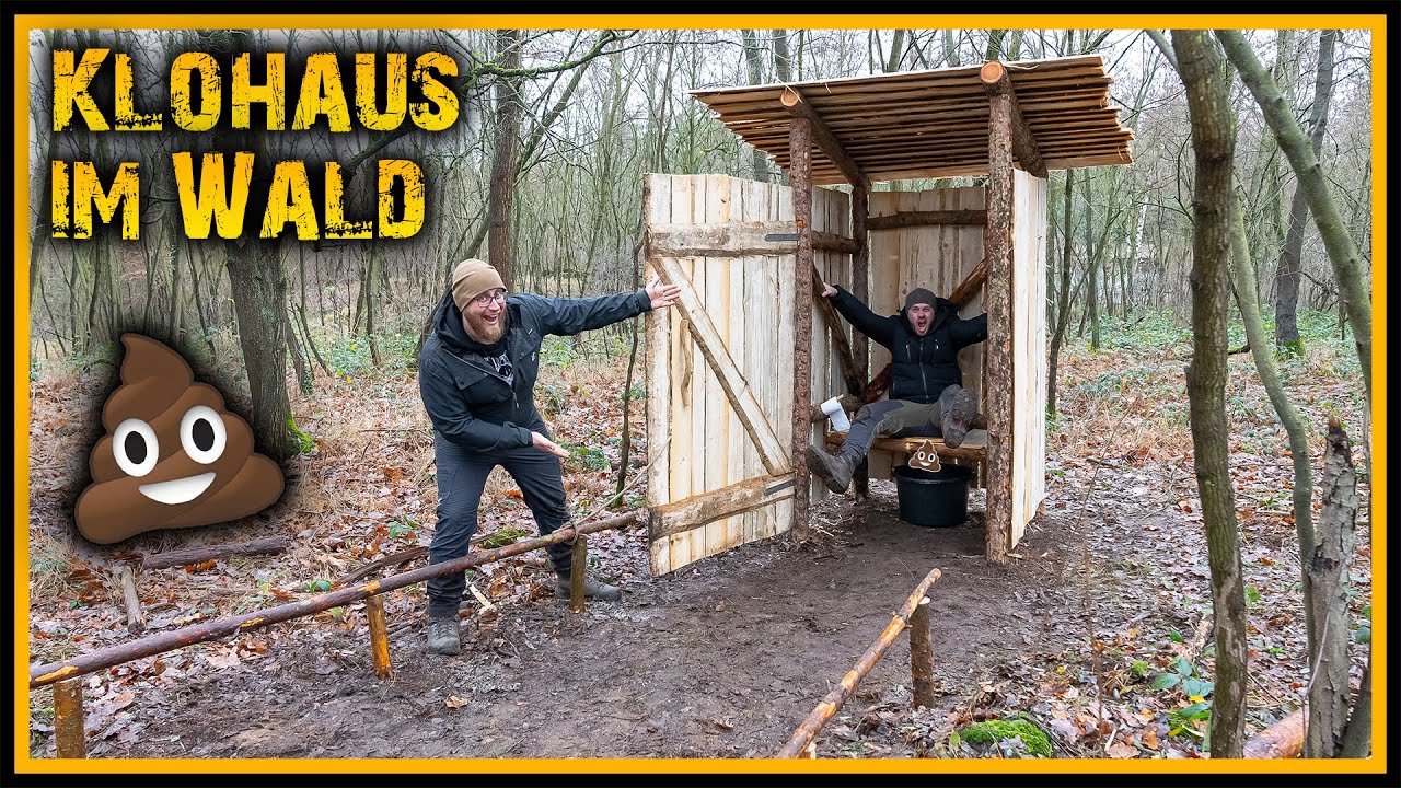 Klohäuschen - Das 💩- Haus ist fertig [Teil 2/2] - Bushcraft Outdoor Deutschland