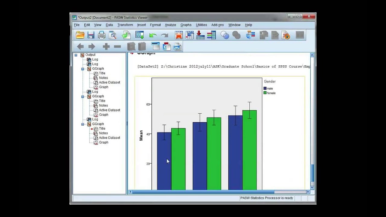 Spss Clustered Bar Chart Multiple Variables