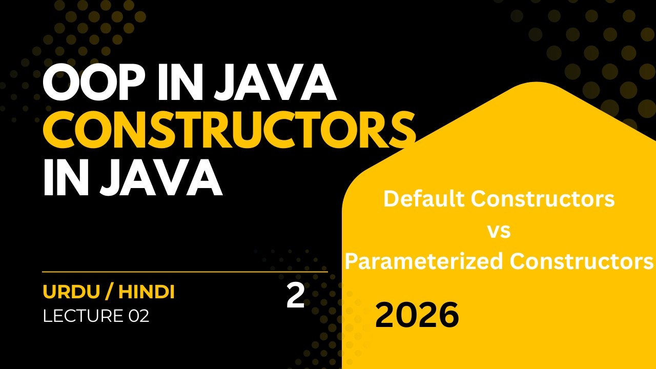 Constructors in Java | Default & Parameterized Constructor | Java OOP ...