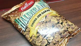 Haldiram's Namkeen review | Haldiram's Chana Jor Garam unboxing and review | Haldiram products