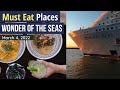 Wonder of the seas restaurants  dining