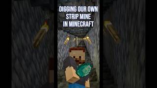 How to Dig Your Own Strip Mine in Minecraft - Minecraft Tutorials #minecraftproject