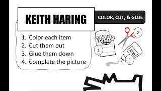Color, Cut, And Glue - Keith Haring