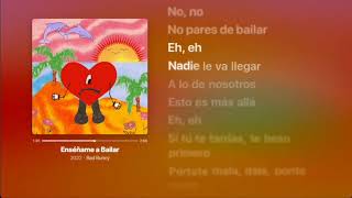Enseñame a Bailar - Un Verano Sin Ti - Bad Bunny - Lyrics