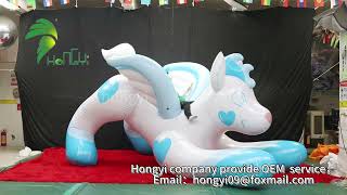 Hongyi PVC wolf with wings Big size inflatable wolf inflatable animal for party