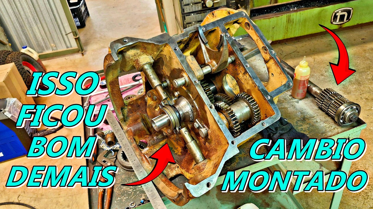 FALARAM QUE EU NÃO DAVA CONTA😱FIZ UM CAMBIO INDESTRUTÍVEL PRA ESCAVADEIRA🛠️🔩🔧⚙️