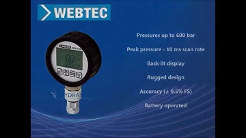 Webtec Products HPM110 Digital Pressure Gauge