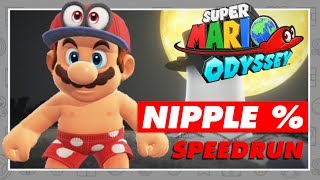 Super Mario eye-tracker nipple% speedrun sees r reset every