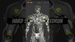 Hard Surface Design Speedrun! #3dmodeling #zbrush #hardsurface #topology #sculpting