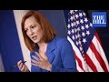 Jen Psaki Hosts First White House Press Briefing Since COVID-19 Diagnosis