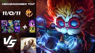 TOP Heimerdinger vs Kayle - NA Challenger Patch 26.7