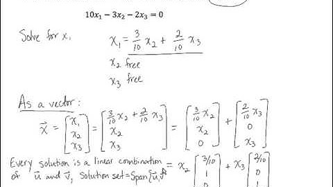 Linear Algebra Section 1.5 Video