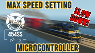 Celebrity Train Max Speed Limiter Microcontroller in Stormworks Wealth