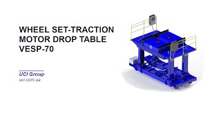 SINGLE AXLE DROP TABLE VESP-70 / Скатоподъемник винтовой ВЭСП-70