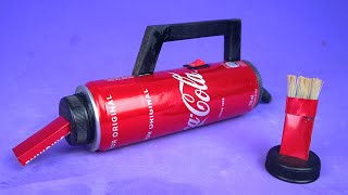 Increíble Mini Aspiradora hecha con latas de refresco