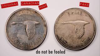 Made in China - Fake silver canadian dollar