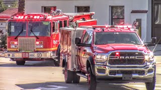 (New Squad) LACoFD Engine 118 & Squad 118 Responding